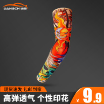 Sunscreen sleeve Mens and womens tattooed armchair arms shading sleeve breathable summer driving riding ice and sleeveless armchair