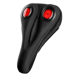 Silicone Shock-Absorbing Bicycle Seat Cover with Light, Thickened and Waterproof, Road and Mountain Bike Seat Cover, Cycling Equipment for Men