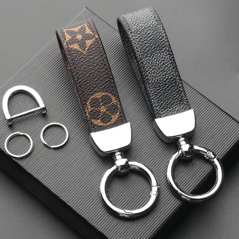 LVGEDETE Car Key Button Female Male Personality Creative Net Red Key Ring Pendant Pendant Key Chain with Han