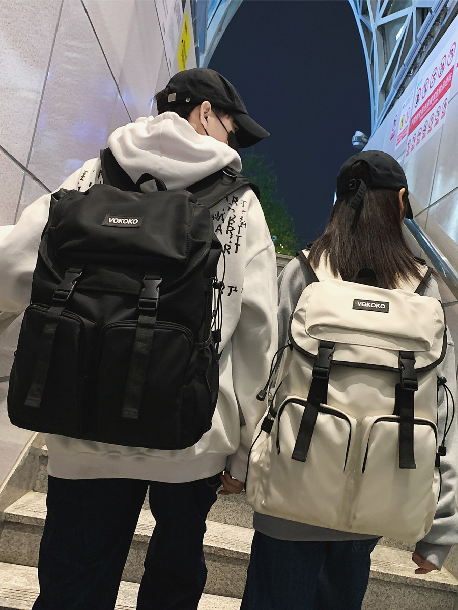 National Tide Backpack Women 2023 New Tours Double Shoulder Bag Men's Large Capacity Travel Ladies Short Walk Away Luggage Students-Taobao