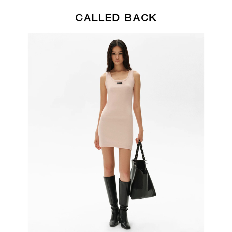 Calledback Dress for Women 2026 Spring and Summer New American Sports Style Slim Sleeveless Tank Top Dress