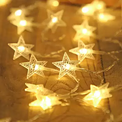 Star light Lantern light Flashing light String starry net red Bedroom Room Dormitory New Year decoration New Year Spring Festival decoration