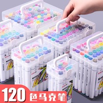 Mark Pen Elementary School Students Suit 48 Color Students Full Set 24 Color Double Head Mark Pen Special Painting Triangle Pole 3