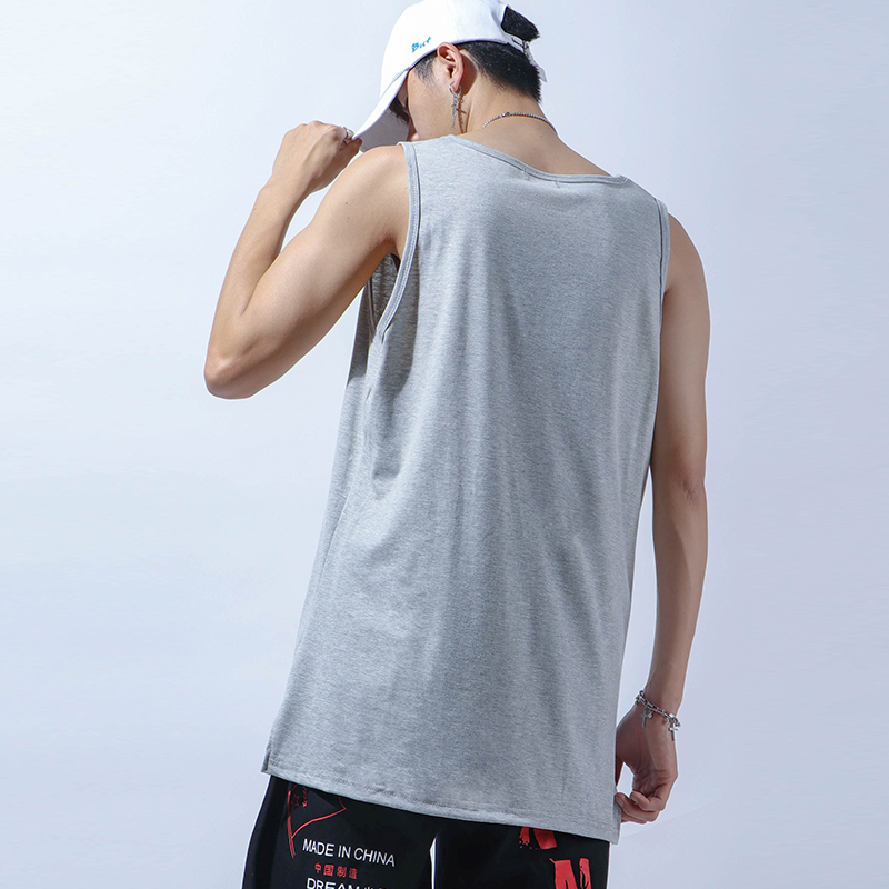 Ins châu Âu và Hoa Kỳ đường cao hip-hop thương hiệu thủy triều hara-nhân dân tệ gió vest đáy loose-fitting bông lỗ tay nam T-shirt và phụ nữ