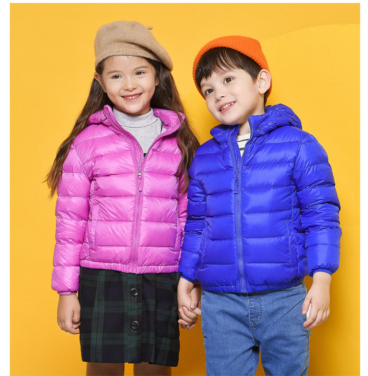 雅鹿 轻薄款儿童连帽羽绒服 天猫优惠券折后￥99.9包邮（￥129.9-30）90-170cm多色可选