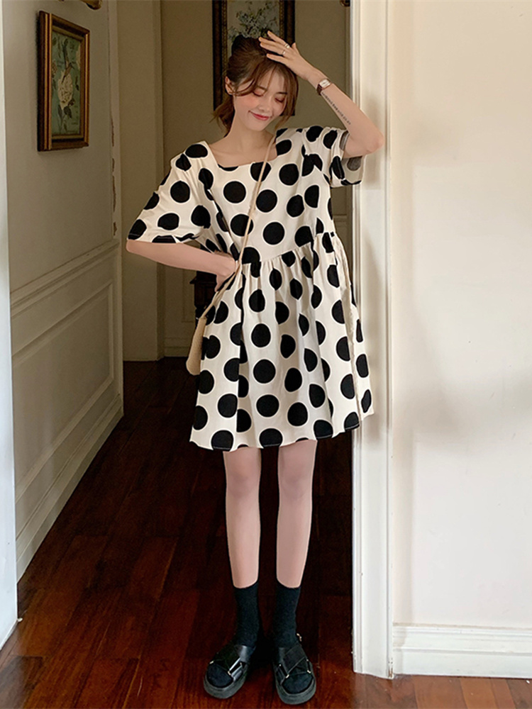 Pregnant women Dress Fashion style Pregnancy Maternity dress Chauding Eurostock Bow Points Skirt Summer Ocean Spicy Mommy Personality