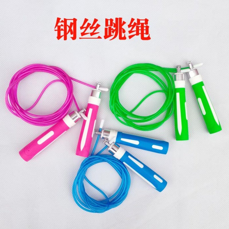  27 m bearings soft steel wire jumping rope for primary and middle school students with steel wire rope sturdy and durable to deliver a bag