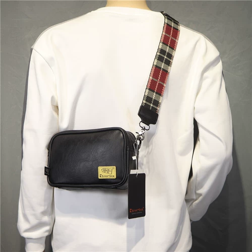 Ретро сумка на одно плечо, ремешок для сумки, сумка через плечо, рюкзак, Гонконг, в корейском стиле, из натуральной кожи