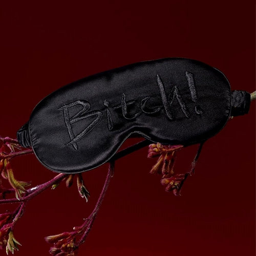 Шелковая мягкая комфортная элитная повязка для глаз, с вышивкой