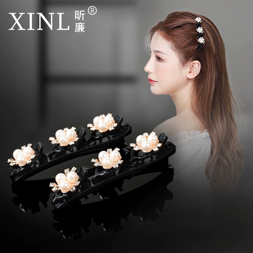 Заколка для волос, шпильки для волос, ободок, челка, двухэтажный аксессуар для волос для умывания, популярно в интернете