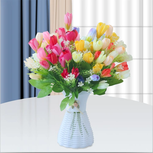 Симуляция тюльпана Цветочная комната дома мебель Стол свинг гостиной пластиковый цветочный шкаф телевизор