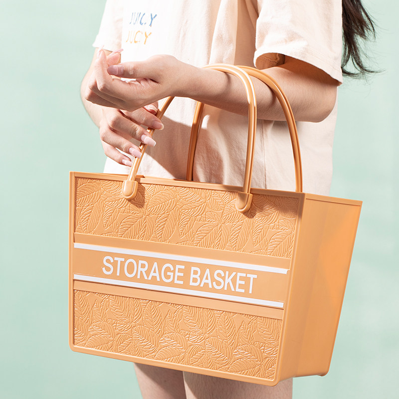 Handheld Bath Basket Bathroom Bath student bathhouse Plastic bath Bath Wash Blue Dressing Room Containing basket Bath Basket