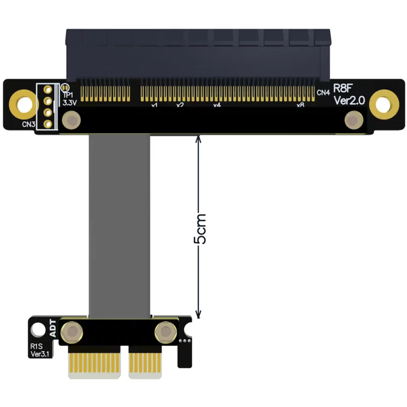[Кабель расширения PCIe x8 x1 для PCIe 1x до 8x, сетевой поддержи]