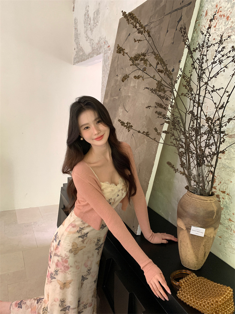 C3226 2150K ÁO HAI DÂY NỮ RUUREAG MÙA HÈ HỌA TIẾT HOA HAI DÂY HỞ VAI THỜI TRANG NỮ ĐỒ ĐI BIỂN VÁY MAXI G05 SẢN PHẨM MỚI