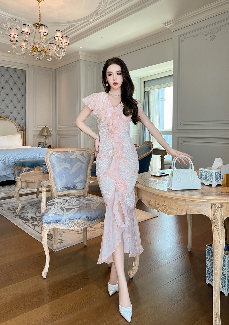 C3565 2720K VÁY ĐẦM LIỀN THÂN NỮ RUUREAG MÙA HÈ KIỂU ĐUÔI CÁ THỜI TRANG NỮ ĐỒ ĐI BIỂN VÁY MAXIREN G06 SẢN PHẨM MỚI
