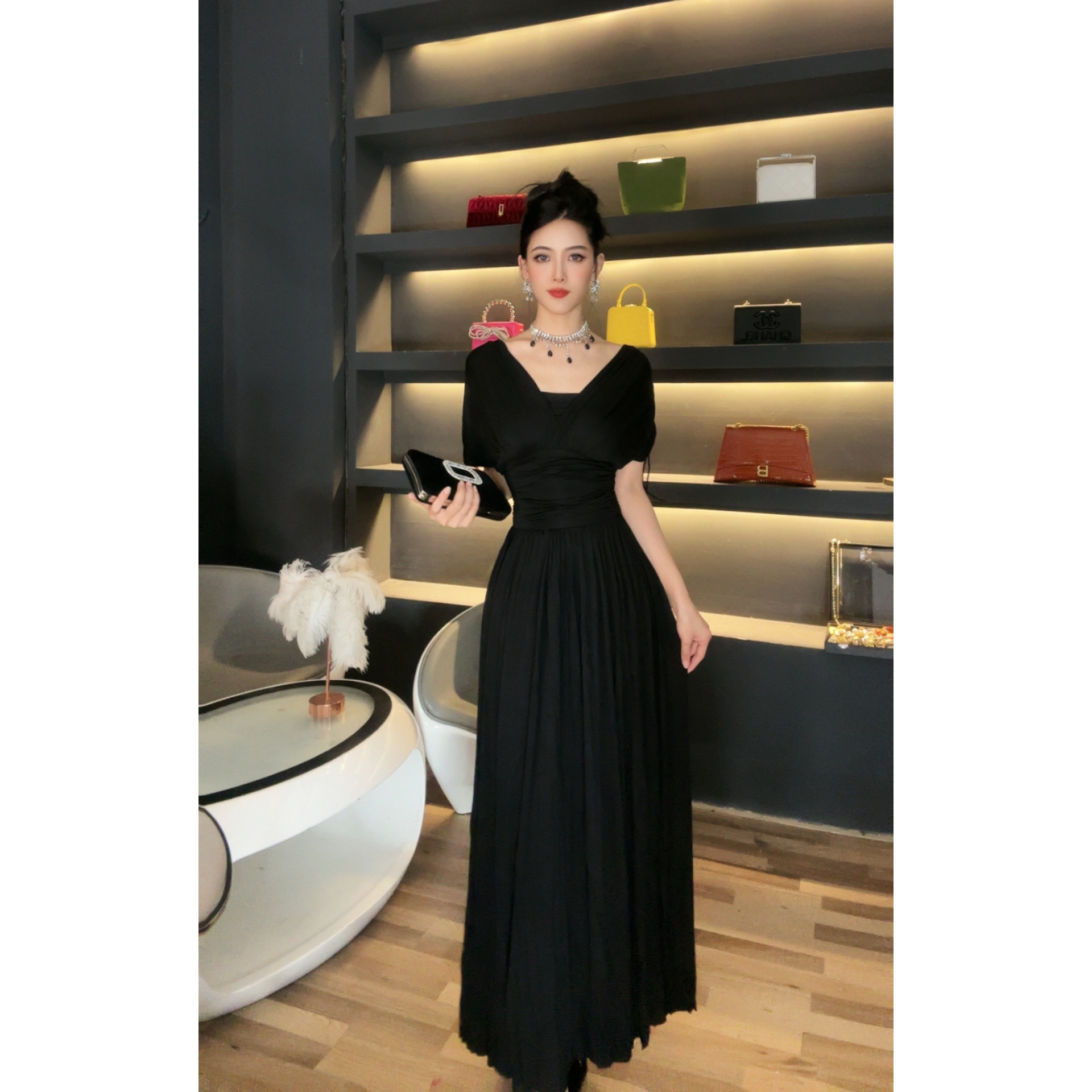 C3399 2440K VÁY ĐẦM LIỀN THÂN DÁNG DÀI NỮ RUUREAG MÙA HÈ THỜI TRANG NỮ ĐỒ ĐI BIỂN VÁY MAXI G05 SẢN PHẨM MỚI