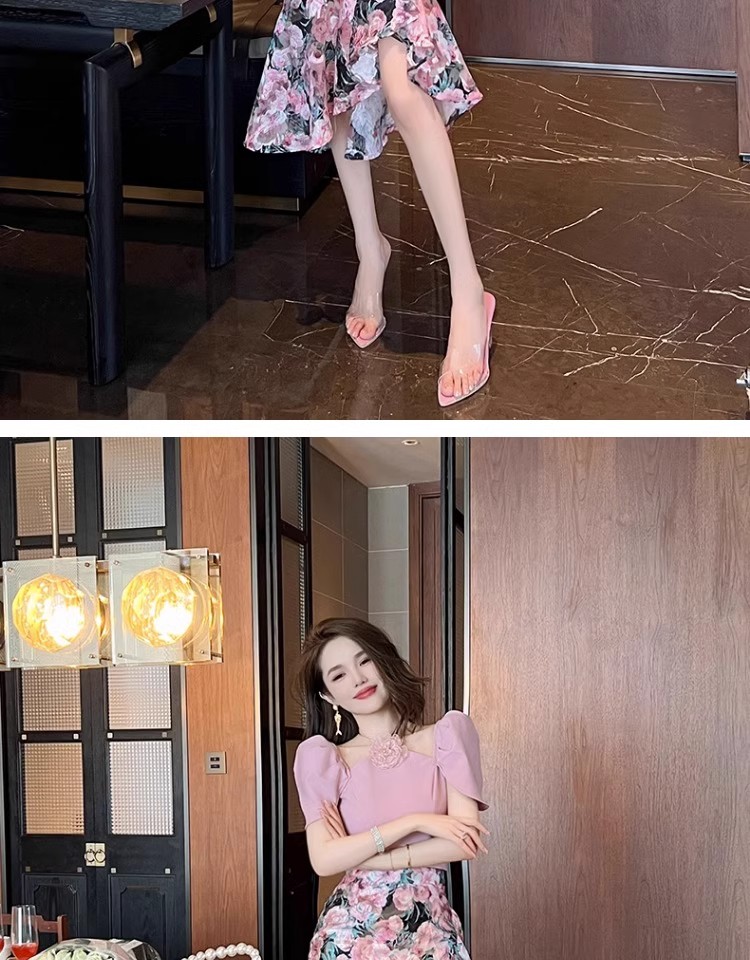 C3722 1580K CHÂN VÁY ĐẦM NỮ RUUREAG MÙA HÈ HỌA TIẾT HOA THỜI TRANG NỮ G04 SẢN PHẨM MỚI