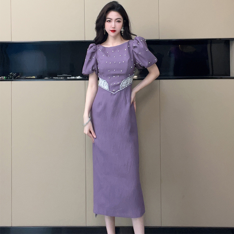 C3635 2440K VÁY ĐẦM LIỀN THÂN DÁNG DÀI NỮ RUUREAG TAY PHỒNG MÙA HÈ THỜI TRANG NỮ G05 SẢN PHẨM MỚI