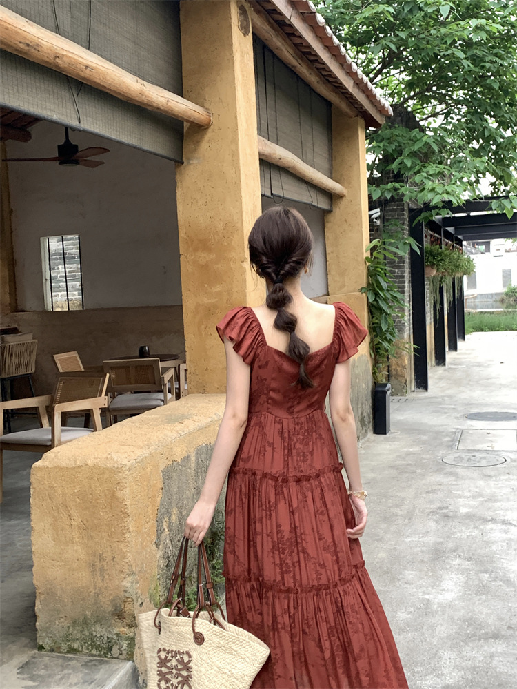 C3518 2440K VÁY ĐẦM LIỀN THÂN DÁNG DÀI NỮ RUUREAG MÙA HÈ THỜI TRANG NỮ ĐỒ ĐI BIỂN VÁY MAXI G05 SẢN PHẨM MỚI