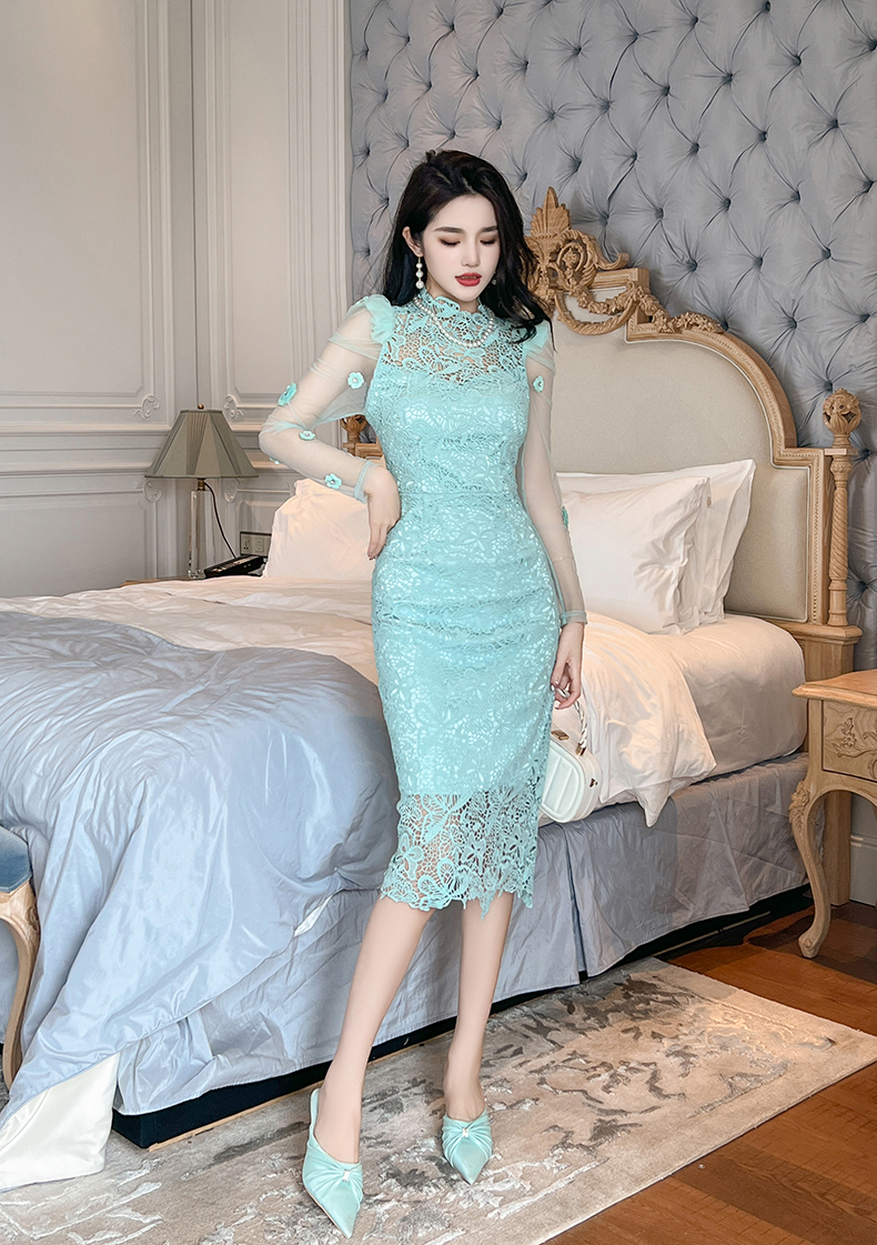 C3337 2900K VÁY ĐẦM LIỀN THÂN NỮ RUUREAG DÁNG ÔM BODY GỢI CẢM SEXY MÙA XUÂN THU ĐÔNG THỜI TRANG NỮ REN G06 SẢN PHẨM MỚI