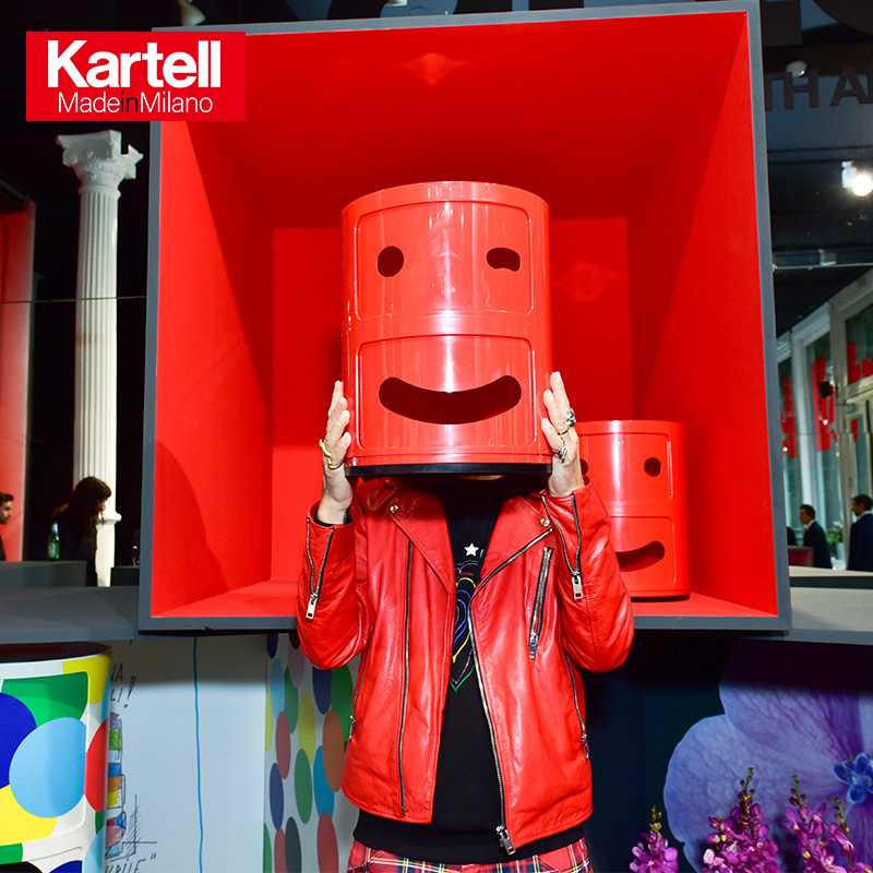 Kartell sofa side cabinet smiling face containing cabinet containing multifunctional bed head cabinet COMPONBILI SMILE
