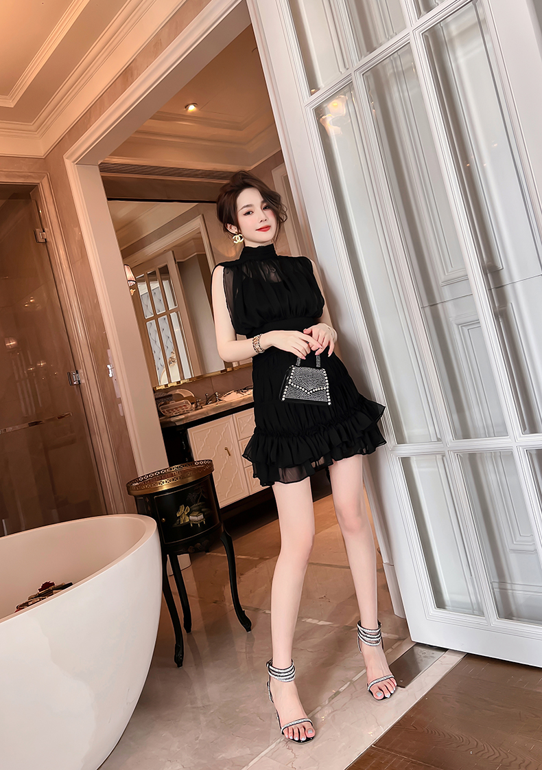 C7598 2120K VÁY ĐẦM LIỀN THÂN NỮ ELOREGS MÙA HÈ PHỤC CỔ CỔ ĐIỂN THỜI TRANG NỮ G05 SẢN PHẨM MỚI