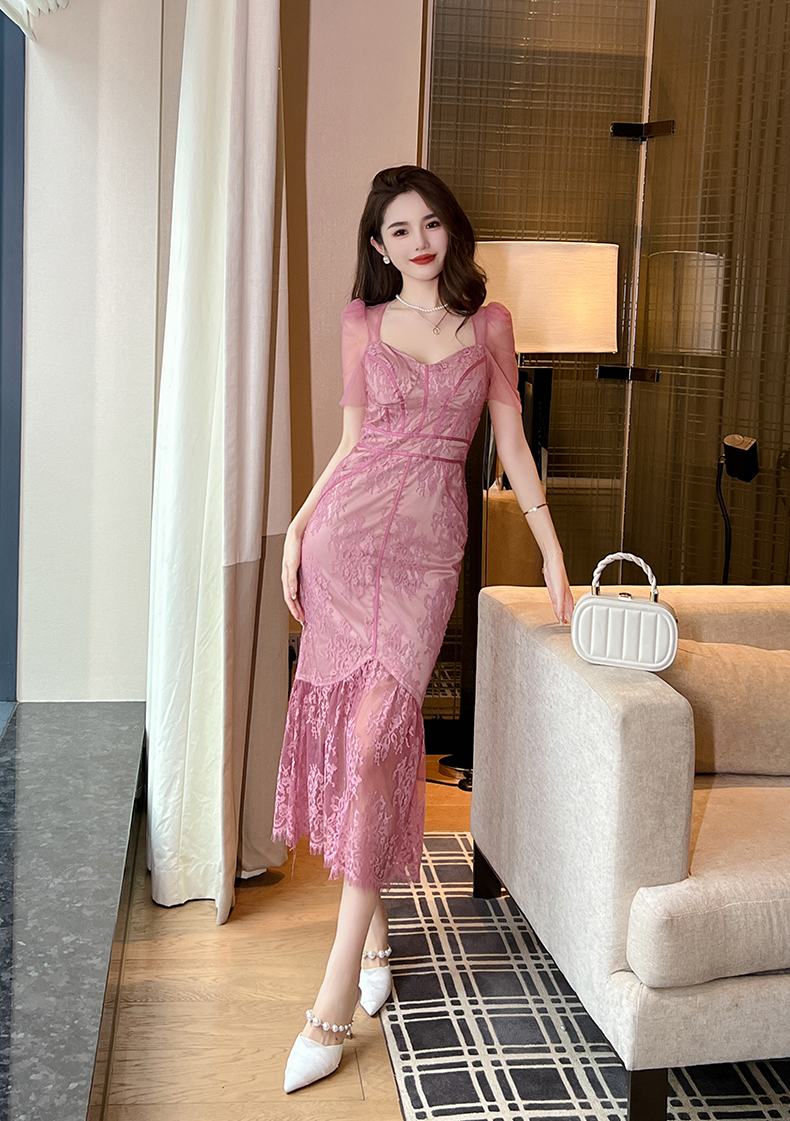C7985 2260K VÁY ĐẦM LIỀN THÂN NỮ ELOREGS DÁNG ÔM BODY GỢI CẢM SEXY MÙA HÈ KIỂU ĐUÔI CÁ THỜI TRANG NỮ REN G05 SẢN PHẨM MỚI