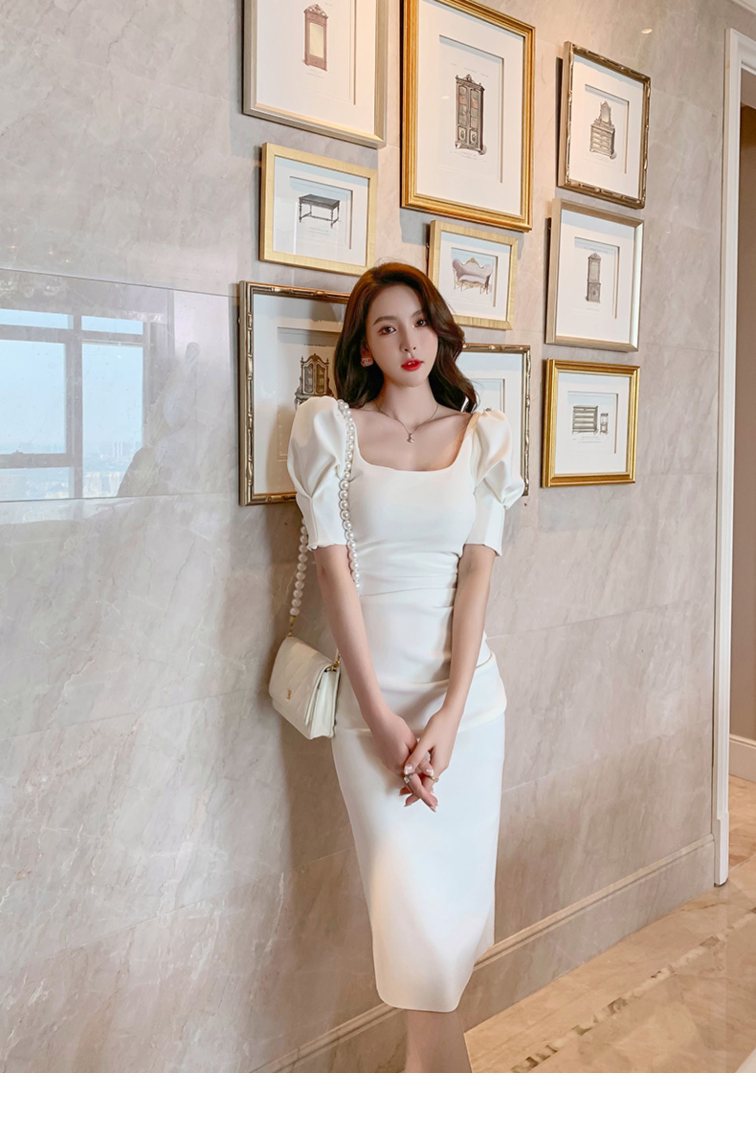 C7728 1470K VÁY ĐẦM LIỀN THÂN DÁNG DÀI NỮ ELOREGS DÁNG ÔM BODY GỢI CẢM SEXY MÙA HÈ PHỤC CỔ CỔ ĐIỂN THỜI TRANG NỮ G04 SẢN PHẨM MỚI