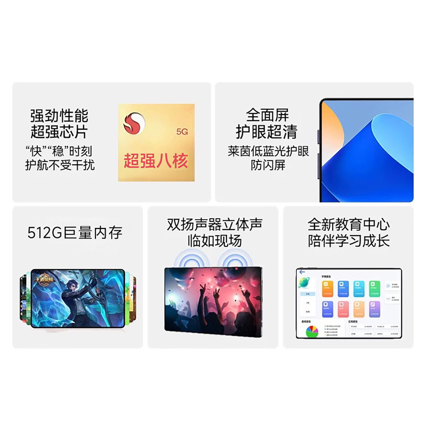 2026 New Model Original Brand New Genuine 10.1inch Tablet Ultra-Thin Eye-Protection Android 5g Full Network Office Tablet 512g Memory Octa-Core Learning Gaming Tablet under a Thousand Yuan with Card Slot