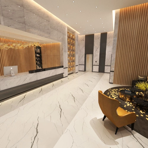 Nordic -Style Industrial Space Большая тарелка плитка 700*1400 мм гостиная Tongtong Body Marble Jazz White Ground Plain