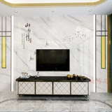 Новый китайский стиль гостиной телевизор Фон настенные металлические граница граница римские колонны настенные мраморные чернила просачивание