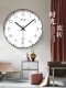 Metal Minimalist Silent Stylish Clock Wall Clock Living Room Home Creative Light Luxury Modern Wall-Mounted Quartz Radio-Controlled Clock