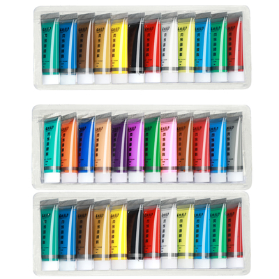 丙烯颜料套装12色24色纺织diy