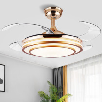 Invisible fan lamp ceiling fan lamp living room lamp restaurant bedroom home modern light luxury with electric fan chandelier variable frequency integration
