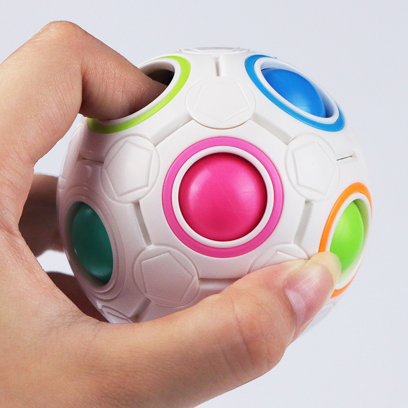 Rubik's cube toy plastic decompression ball boy 2021 new children's educational thinking training intellectual development puzzle
