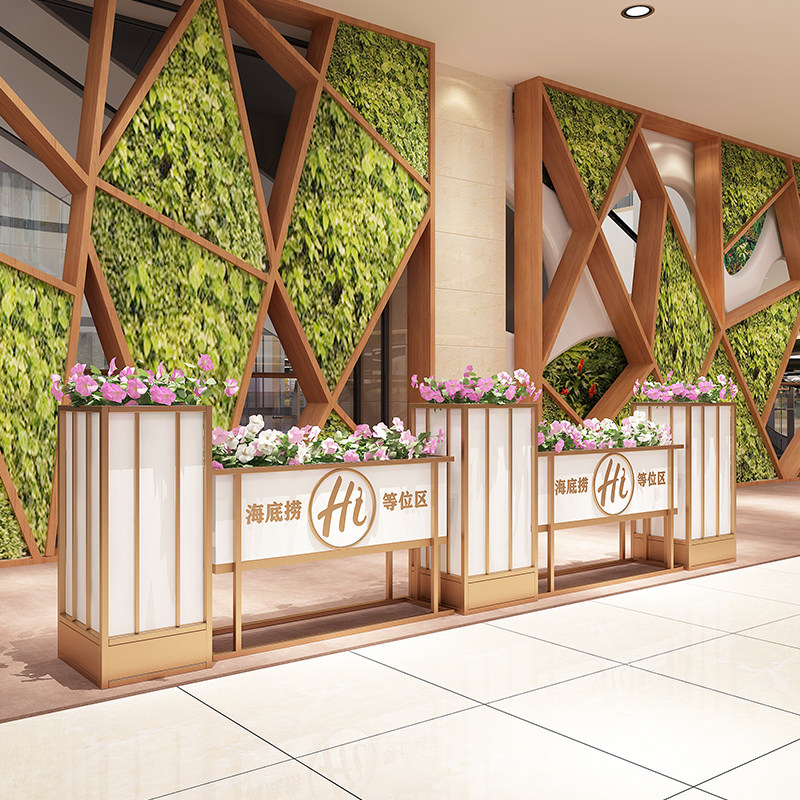 Café PARTITION COMPOSITION FLOWER CASE OUTDOOR IRON ART FLOWER TROUGH COMMERCIAL STREET SAMPLE HOUSE DISPLAY CENTER HOTEL MILK TEA SHOP PLANTING FLOWER BOX