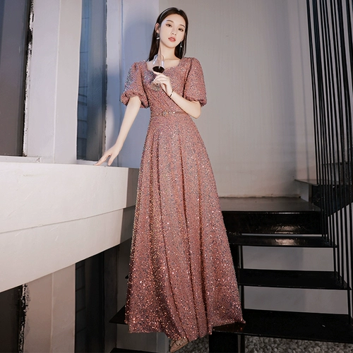 Элитное розовое вечернее платье, коллекция 2023, яркий броский стиль, премиум класс