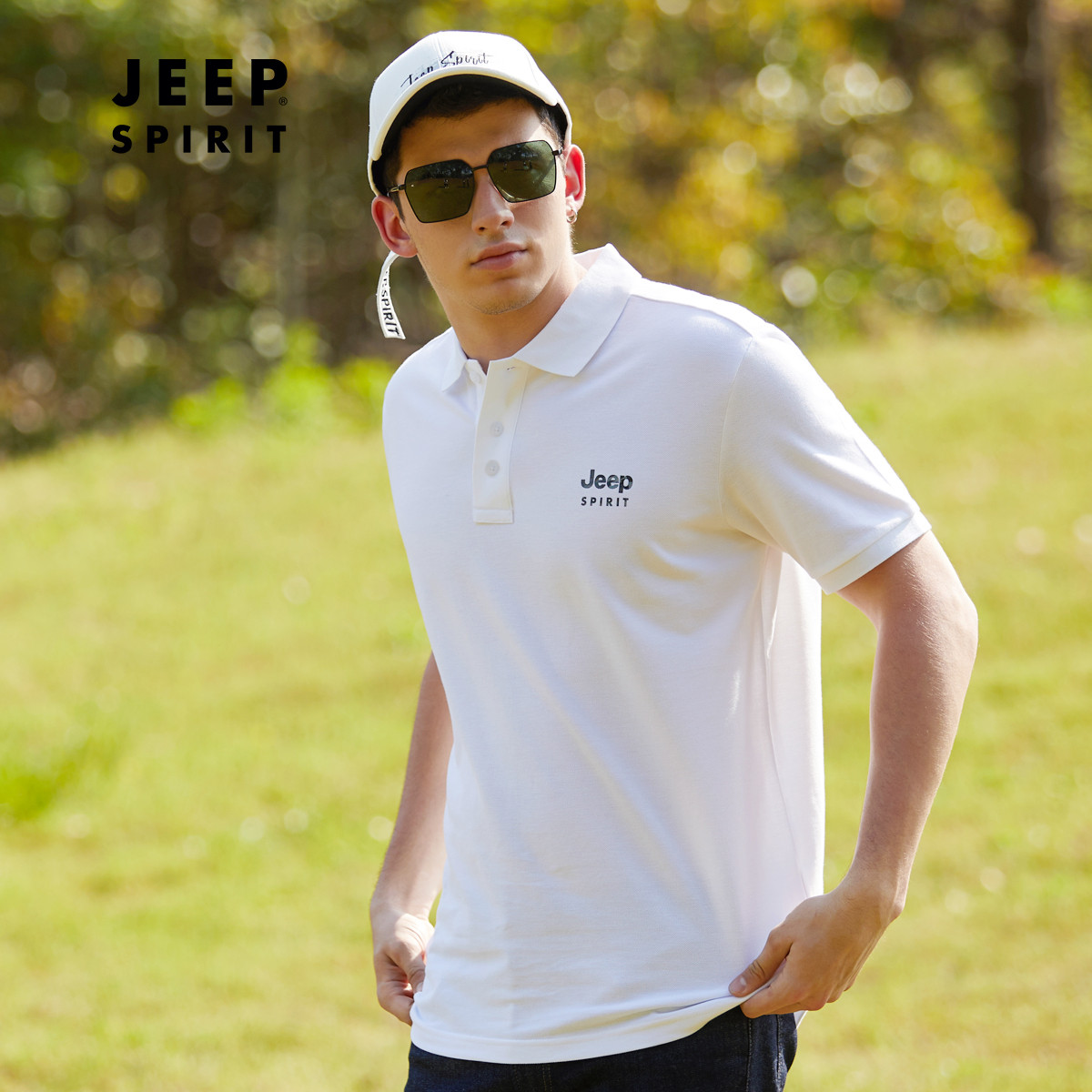 JEEP 吉普 丝光布 男式POLO衫 天猫优惠券折后￥99包邮（￥149-50）多色可选