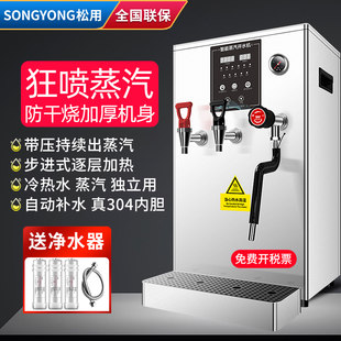 Умный план, горячий и холодный пар, пошаговый бойлер для горячей воды, электрический водонагреватель на 50 л, магазин чая с молоком, бойлер для горячей воды