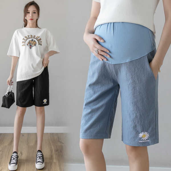 Pregnant Woman Shorts Summer Thin 50% Pants Fashion Gestational Gestation for summer Fashion Pregnant Woman Pants Outside of Pregnant Woman Pants
