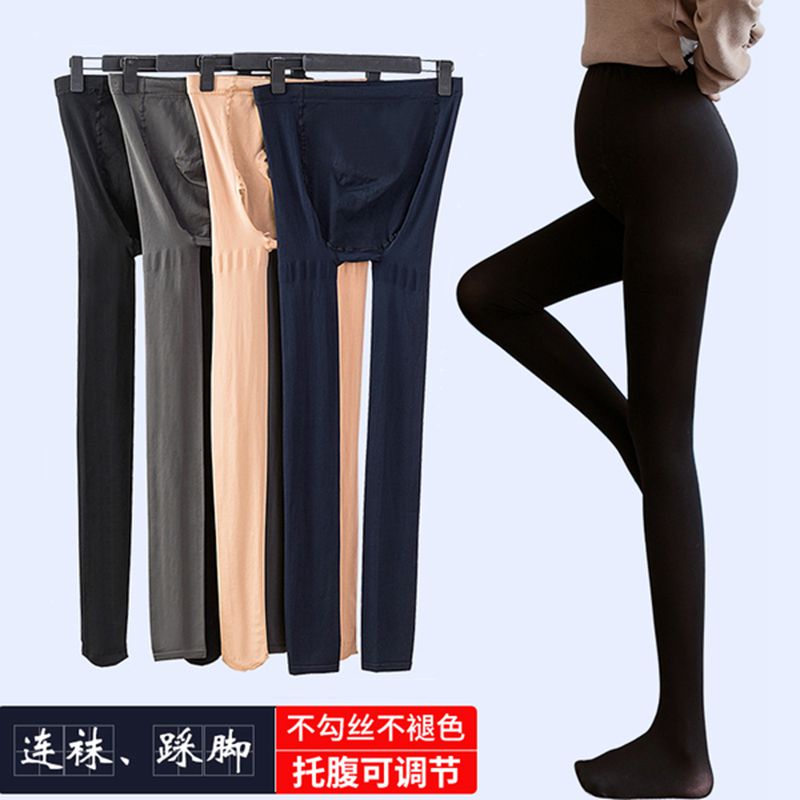 Pregnant Woman Beats Bottom Socks Spring Autumn Season Thin Outside Wearing Socks Pants Underpants Spring Dress Even Foot Socks Silk Stockings Tooty Pants Socks-Taobao
