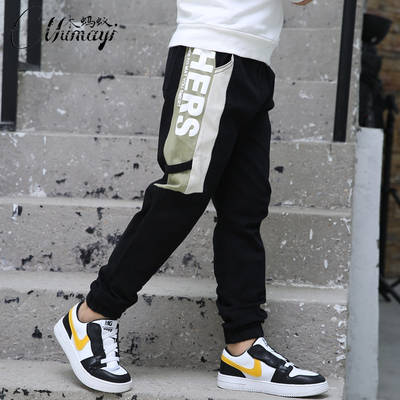 男童春秋工装裤中大童长裤外穿弹力裤