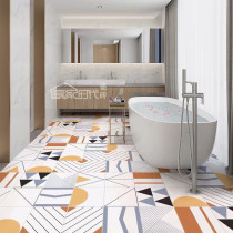 Toilet Kitchen Balcony 300 x 300 Color Geometric Flower Brick Kindergarten Restaurant Matte Floor Tiles Art Wall Brick