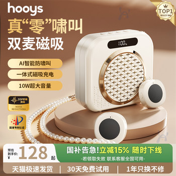 Little Bee Amplifier Teacher's Special Speaker for Class Tour Guide Lavalier Ear Microphone Wireless High Volume