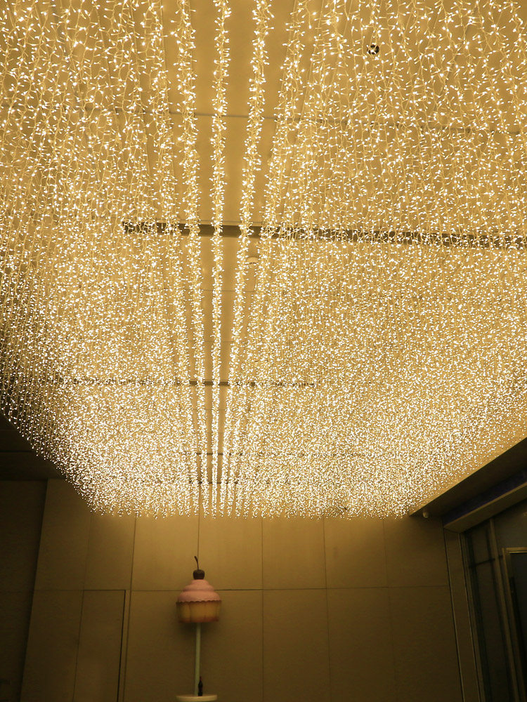 LED small color lights Flash lights String lights starry icicle lights Waterfall lights Outdoor waterproof hanging lights Decorative decoration