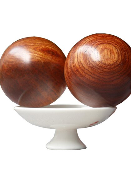 Fitness Ball, Handball Training Ball, Hand Spinning Ball, Hand-Held Ball, Health Ball for Middle-Aged and Elderly People, Rosewood Solid Ball