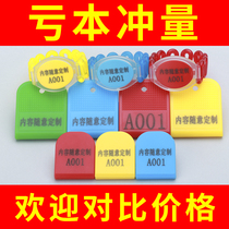 Shoe clip Sauna bath center hand brand locker room number plate Gym bath shoe clip custom printing