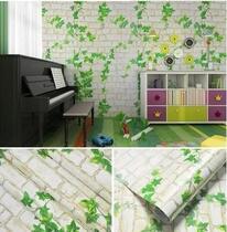 Wall Paper Self-Glued Bedroom Cozy Waterproof Eaux Pvc Wallpaper 10 m 60cm Wide Background Wall Dorm Decorated Wall Sticker