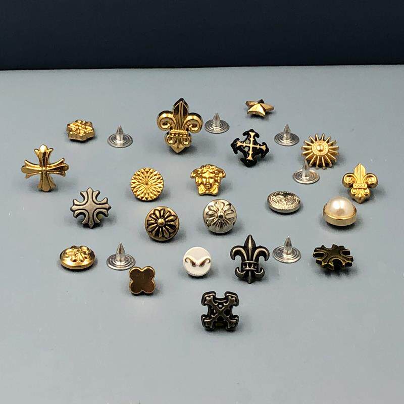 ジーンズのボタン、リベット、ポケット、ビーチシューズ、金属合金のスタッズ、バッグ、靴、衣類の装飾、リベット