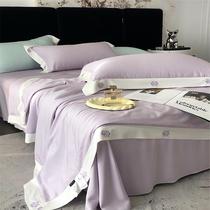 Platinum) Summer Cooling Quilt Class A Air Conditioned Quilt Thin Quilt Machine Washable Light Luxury Summer Tencel Simple Embroidery Cool Feeling Bedding